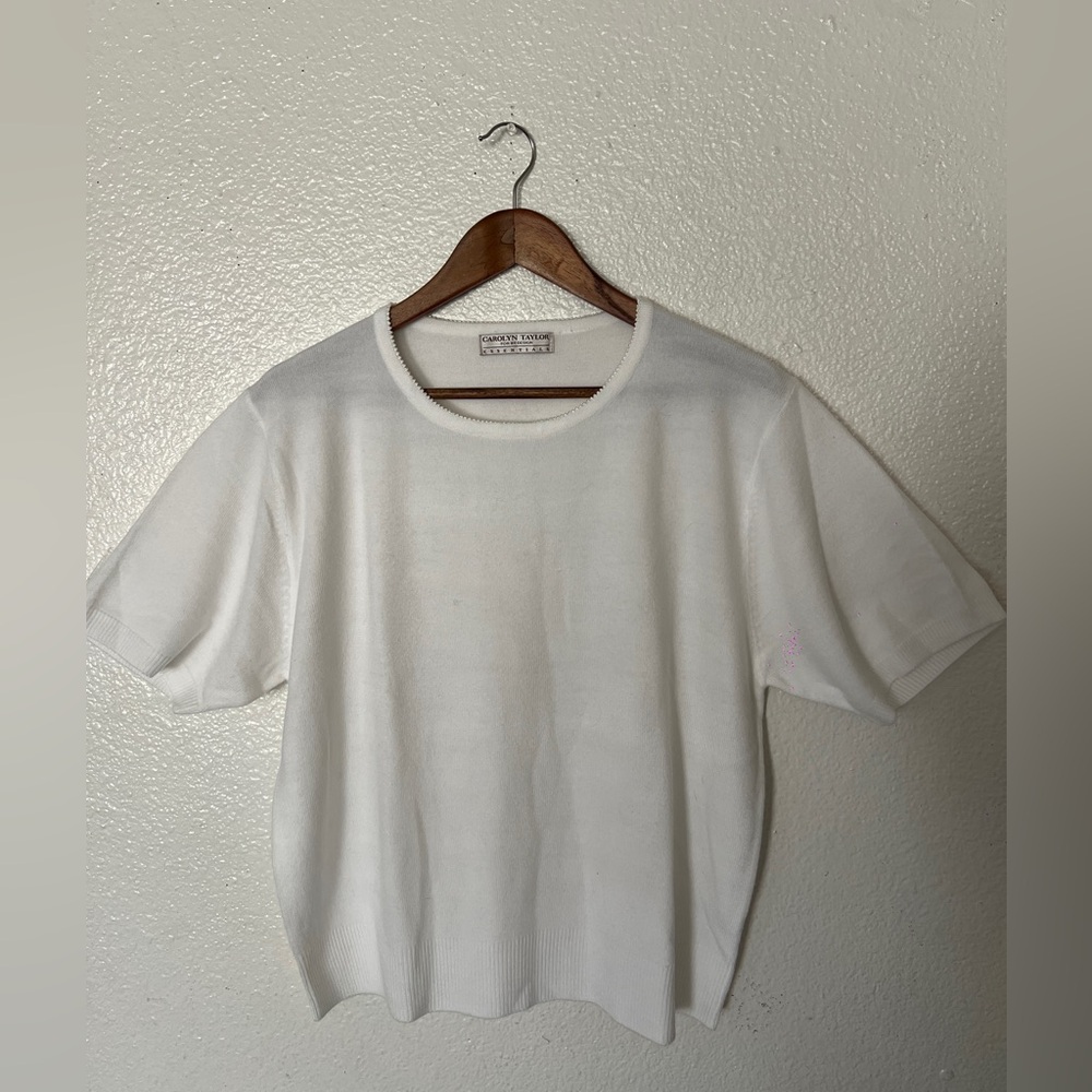 Carolyn Taylor Cream Knit Top